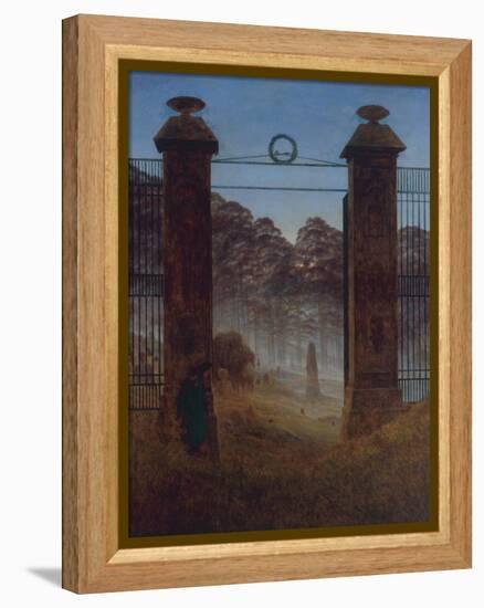 The Cemetery, Ca 1825-Caspar David Friedrich-Framed Premier Image Canvas