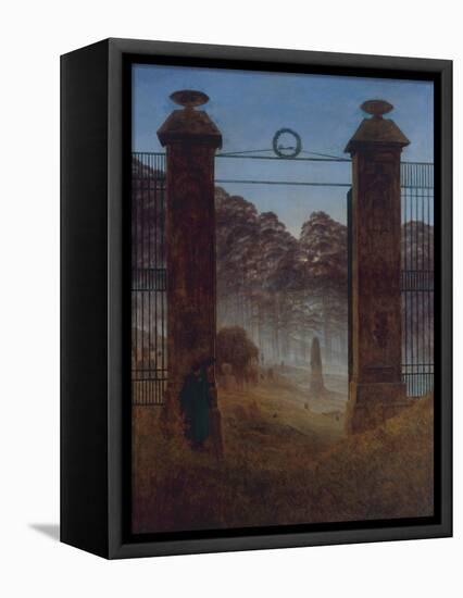 The Cemetery, Ca 1825-Caspar David Friedrich-Framed Premier Image Canvas