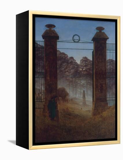 The Cemetery, Ca 1825-Caspar David Friedrich-Framed Premier Image Canvas