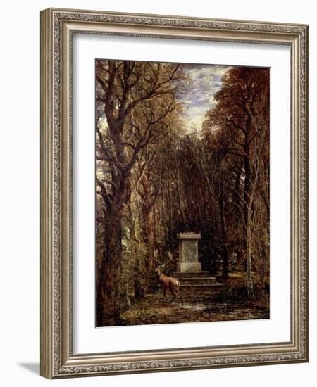 The Cenotaph to Reynold's Memory, Coleorton, circa 1833-John Constable-Framed Giclee Print