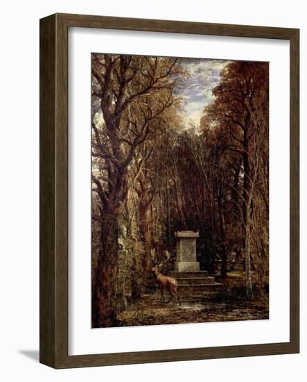 The Cenotaph to Reynold's Memory, Coleorton, circa 1833-John Constable-Framed Giclee Print