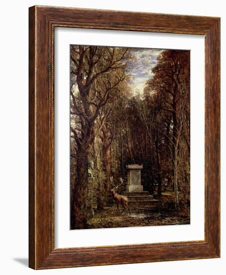 The Cenotaph to Reynold's Memory, Coleorton, circa 1833-John Constable-Framed Giclee Print