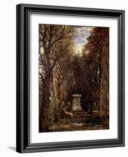 The Cenotaph to Reynold's Memory, Coleorton, circa 1833-John Constable-Framed Giclee Print