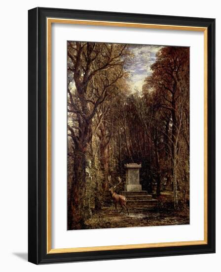 The Cenotaph to Reynold's Memory, Coleorton, circa 1833-John Constable-Framed Giclee Print