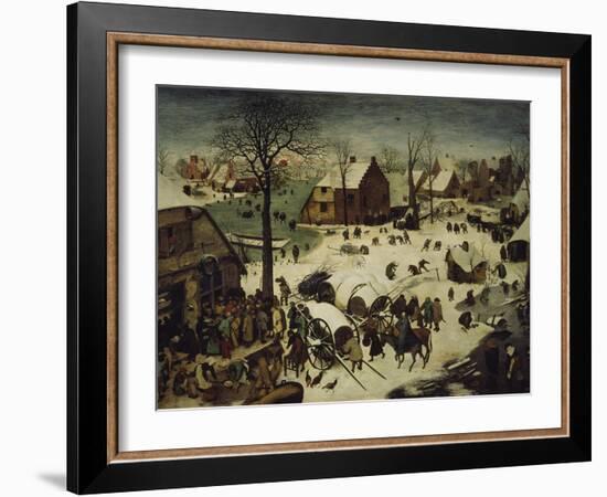 The Census at Bethlehem, 1566-Pieter Bruegel the Elder-Framed Giclee Print