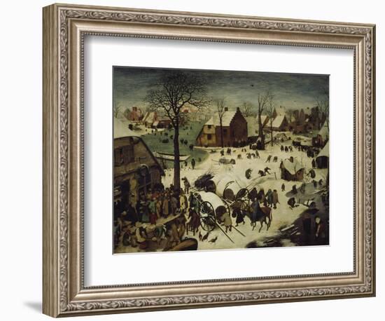 The Census at Bethlehem, 1566-Pieter Bruegel the Elder-Framed Giclee Print