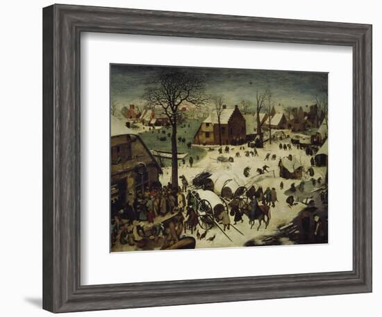 The Census at Bethlehem, 1566-Pieter Bruegel the Elder-Framed Giclee Print