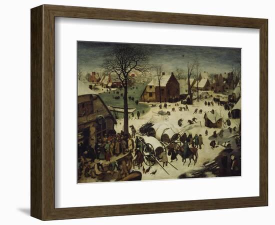 The Census at Bethlehem, 1566-Pieter Bruegel the Elder-Framed Giclee Print