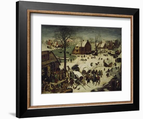 The Census at Bethlehem, 1566-Pieter Bruegel the Elder-Framed Giclee Print