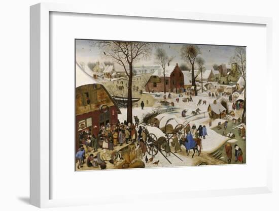 The Census at Bethlehem (The Numbering at Bethlehe), First Third of 17th C-Pieter Brueghel the Younger-Framed Giclee Print