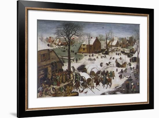 The Census at Bethlehem-Pieter Bruegel the Elder-Framed Premium Giclee Print