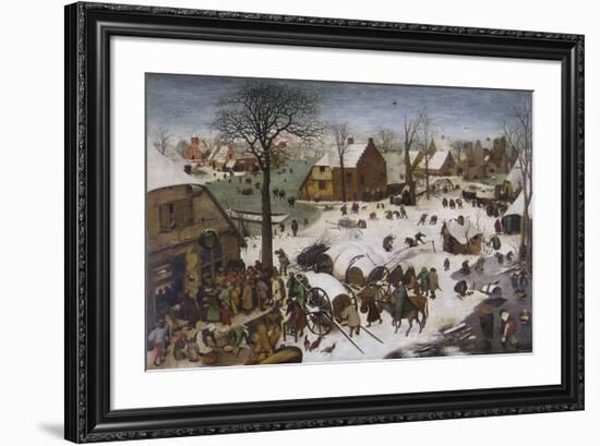 The Census at Bethlehem-Pieter Bruegel the Elder-Framed Premium Giclee Print