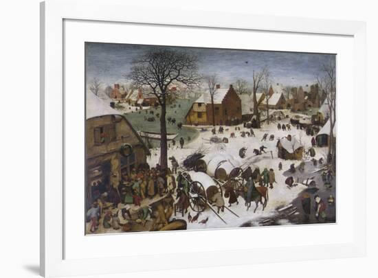 The Census at Bethlehem-Pieter Bruegel the Elder-Framed Premium Giclee Print