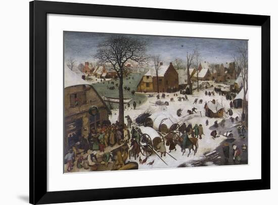 The Census at Bethlehem-Pieter Bruegel the Elder-Framed Premium Giclee Print