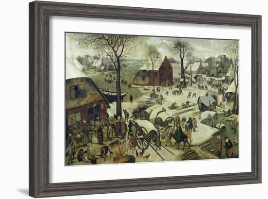 The Census at Bethlehem-Pieter Bruegel the Elder-Framed Giclee Print