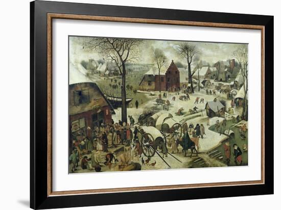 The Census at Bethlehem-Pieter Bruegel the Elder-Framed Giclee Print