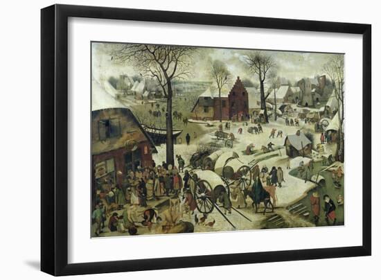 The Census at Bethlehem-Pieter Bruegel the Elder-Framed Giclee Print