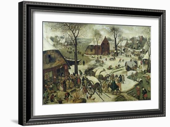 The Census at Bethlehem-Pieter Bruegel the Elder-Framed Giclee Print