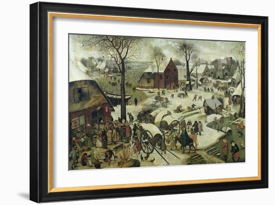 The Census at Bethlehem-Pieter Bruegel the Elder-Framed Giclee Print