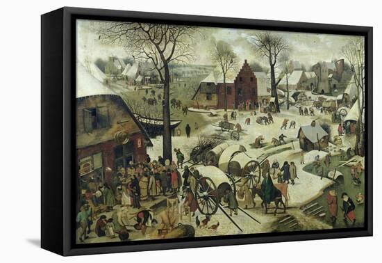 The Census at Bethlehem-Pieter Bruegel the Elder-Framed Premier Image Canvas