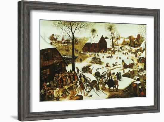 The Census at Bethlehem-Pieter Bruegel the Elder-Framed Giclee Print