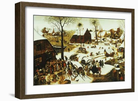 The Census at Bethlehem-Pieter Bruegel the Elder-Framed Giclee Print
