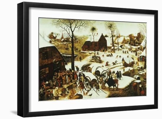 The Census at Bethlehem-Pieter Bruegel the Elder-Framed Giclee Print