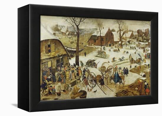 The Census at Bethlehem-Pieter Bruegel the Elder-Framed Premier Image Canvas