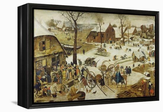 The Census at Bethlehem-Pieter Bruegel the Elder-Framed Premier Image Canvas
