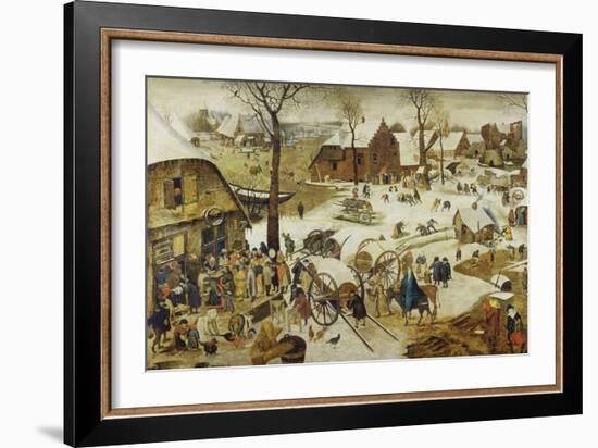 The Census at Bethlehem-Pieter Bruegel the Elder-Framed Giclee Print