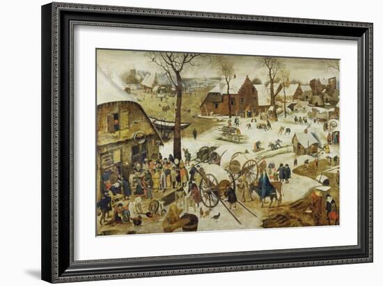 The Census at Bethlehem-Pieter Bruegel the Elder-Framed Giclee Print