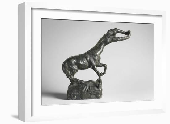 The Centauress, Modeled C.1887, Cast by Alexis Rudier (1874-1952), 1925 (Bronze)-Auguste Rodin-Framed Giclee Print