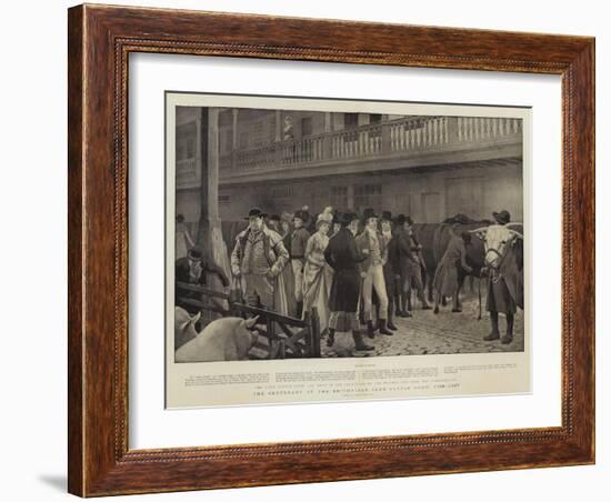 The Centenary of the Smithfield Club Cattle Show, 1798-1897-Charles Green-Framed Giclee Print