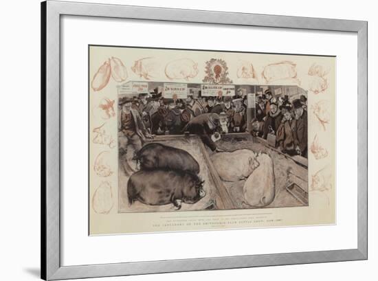 The Centenary of the Smithfield Club Cattle Show, 1798-1897-William Small-Framed Giclee Print