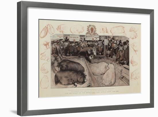 The Centenary of the Smithfield Club Cattle Show, 1798-1897-William Small-Framed Giclee Print