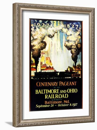 The Centenary Pageant: 1827-1927-null-Framed Giclee Print