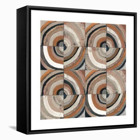 The Center I Abstract Warm-Cheryl Warrick-Framed Stretched Canvas