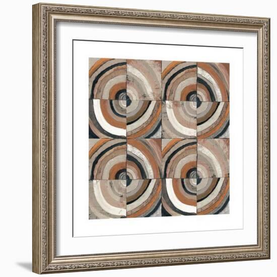 The Center I Abstract Warm-Cheryl Warrick-Framed Art Print