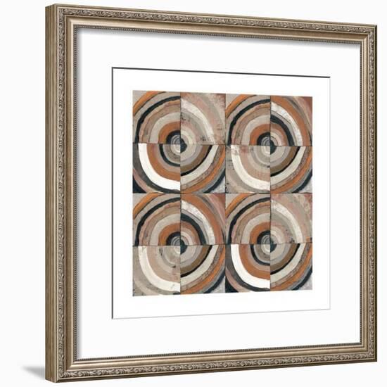 The Center I Abstract Warm-Cheryl Warrick-Framed Art Print