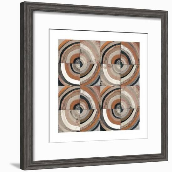 The Center I Abstract Warm-Cheryl Warrick-Framed Art Print