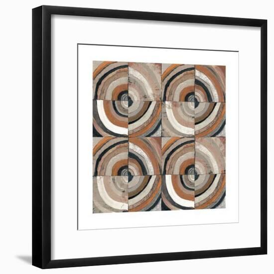 The Center I Abstract Warm-Cheryl Warrick-Framed Art Print