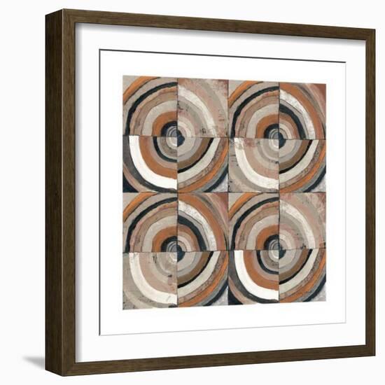 The Center I Abstract Warm-Cheryl Warrick-Framed Art Print