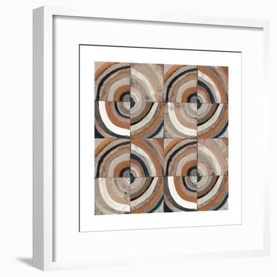 The Center I Abstract Warm-Cheryl Warrick-Framed Art Print