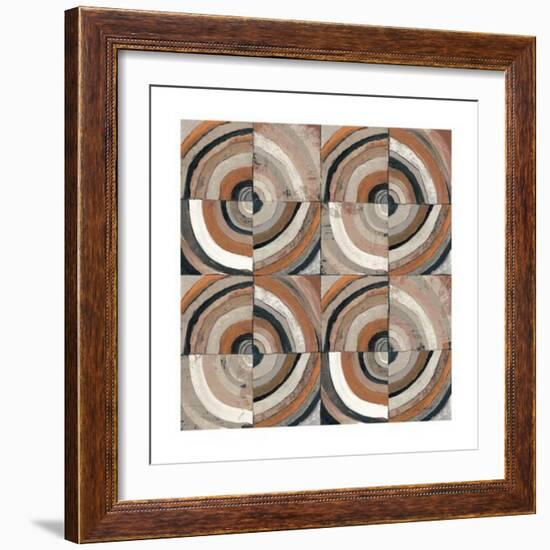 The Center I Abstract Warm-Cheryl Warrick-Framed Art Print