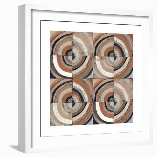 The Center I Abstract Warm-Cheryl Warrick-Framed Art Print