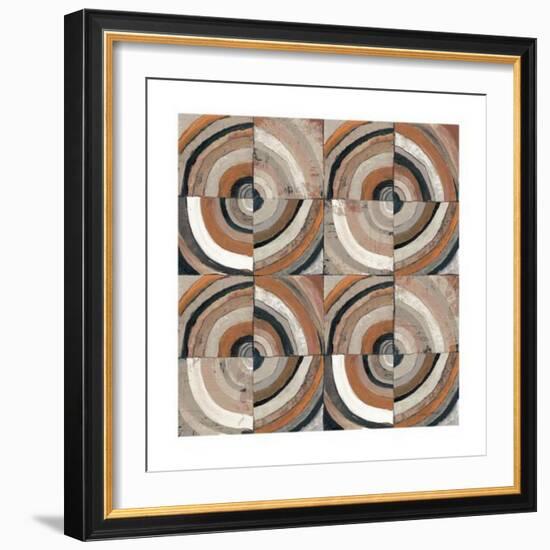 The Center I Abstract Warm-Cheryl Warrick-Framed Art Print