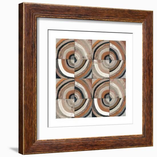 The Center I Abstract Warm-Cheryl Warrick-Framed Art Print