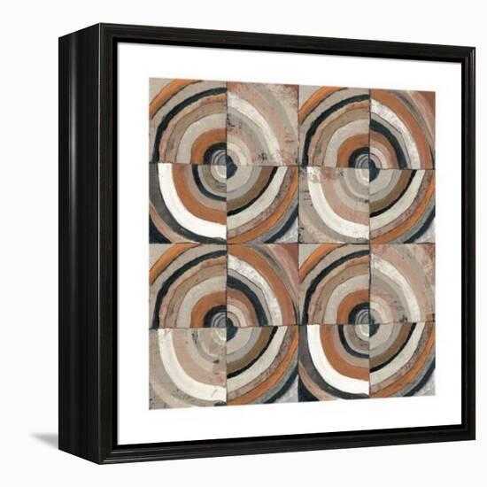 The Center I Abstract Warm-Cheryl Warrick-Framed Stretched Canvas