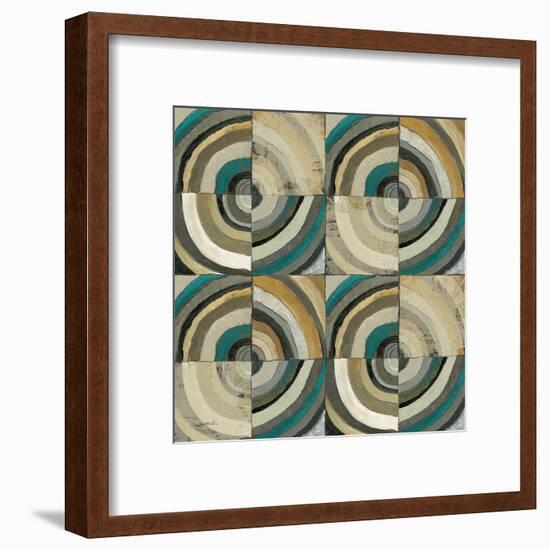 The Center II Abstract Turquoise-Cheryl Warrick-Framed Art Print