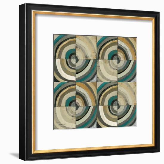 The Center II Abstract Turquoise-Cheryl Warrick-Framed Art Print